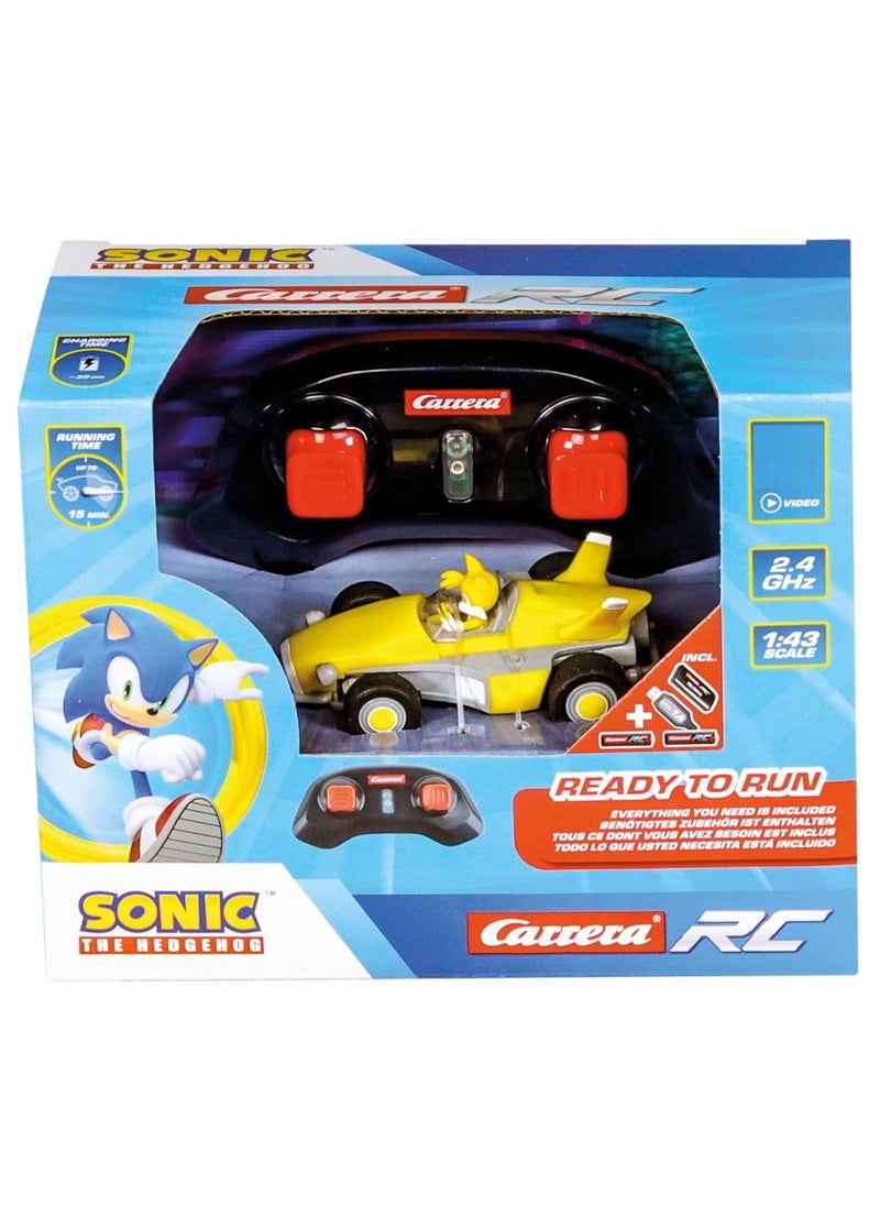 Carrera Team Sonic Racing - Mini RC Tails 1:43 Scale 430023