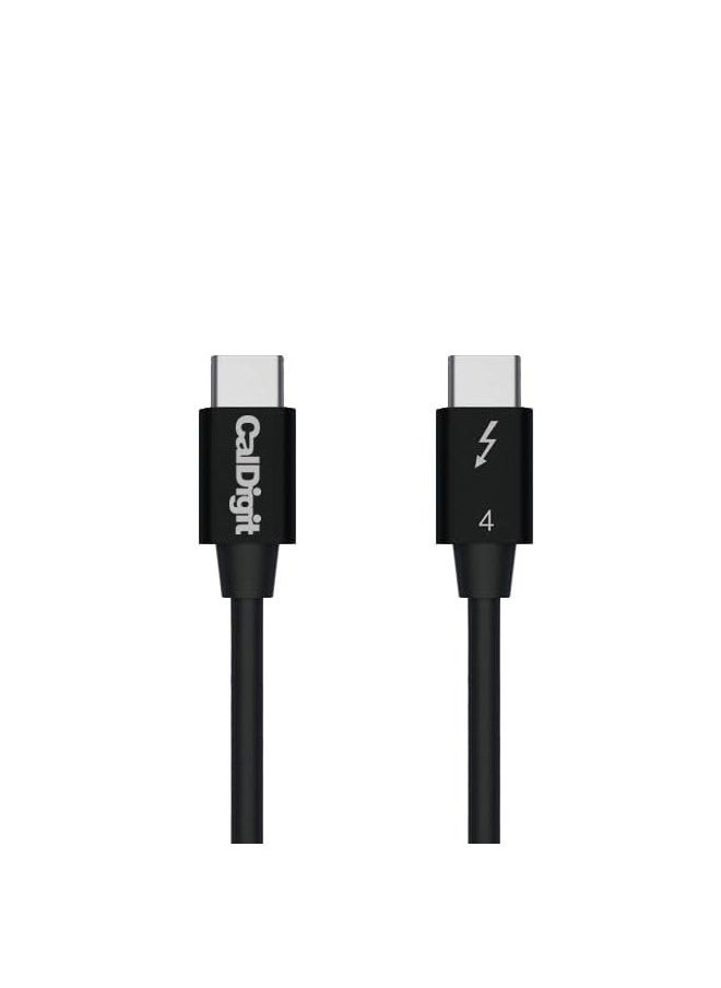 CalDigit [Intel Certified] Thunderbolt 4 Cable - 40Gbps 100W Charging, Compatible with Thunderbolt 3 & USB-C, 2016+ MacBook Pro, Air, 2020+ M1 (0.8 Meter 2.62 Feet, Thunderbolt 4 / USB 4 Cable)