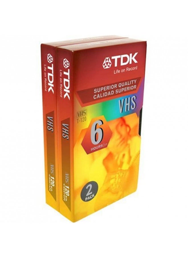 TDK 2-Pack VHS Tapes (ST120XPS2)