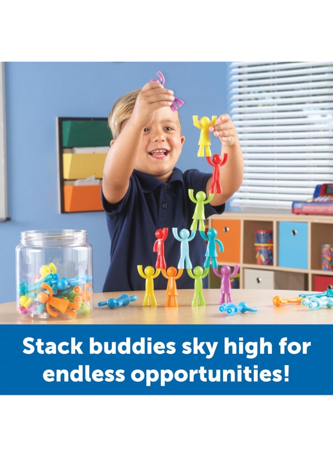 Learning Resources Buddy Builders,32 Pieces, Ages 3+, Fine Motor, Hand Eye Coordination Toy, Fine Motor Skills,Social Emotional Learning Toys