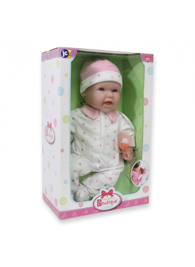 JC Toys - La Baby | Caucasian 16-inch Medium Soft Body Baby Doll