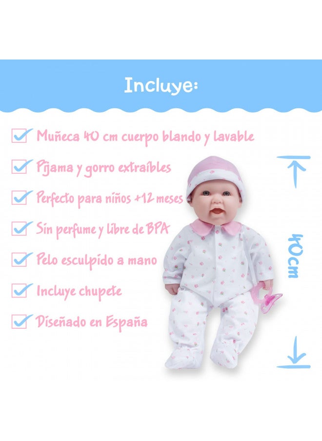 JC Toys - La Baby | Caucasian 16-inch Medium Soft Body Baby Doll