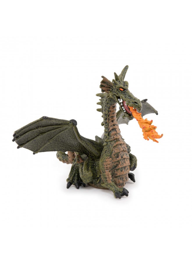 Winged Dragon with Fire (Winged Blue or Green Dragon; Colors may vary)