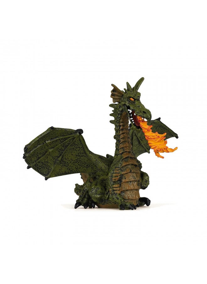 Winged Dragon with Fire (Winged Blue or Green Dragon; Colors may vary)