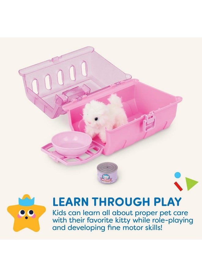 - Play Circle- Pet Carrier - Stuffed Animal Kitten - Plush Toys- Pretend Play - 3 Years +