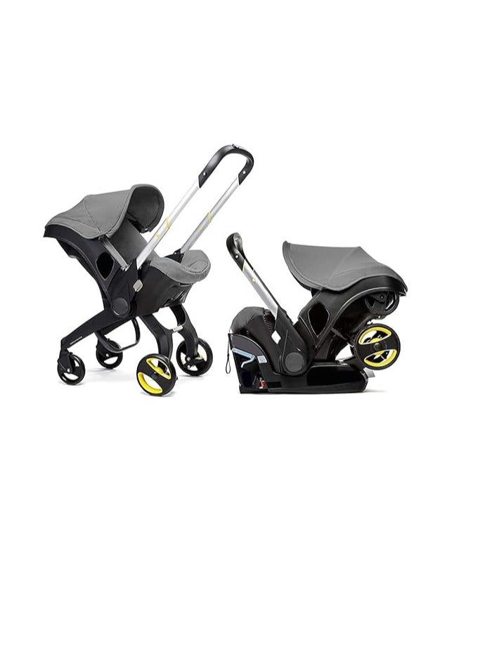 Baby Stroller Baby Car Safety Seat Suitable for Babies 0-4-12 Years Old Universal Rotatable Two-Way Installation