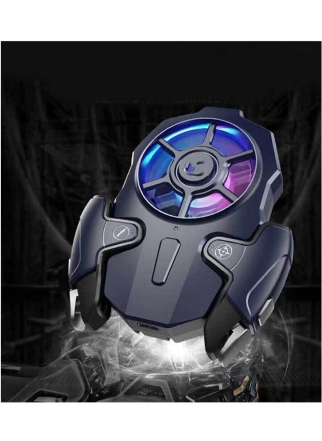AK03 Mobile Game Controller with Cooling Fan – Joystick Trigger for PUBG and Compatible with iOS & Android Smartphones