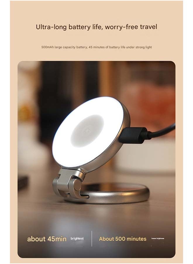 TELESIN Magnetic Magsafe Three - color Fill Light - An Essential Gadget for Mobile Phone Photography, Live Streaming, Soft - light Beauty Retouching and Selfie - taking