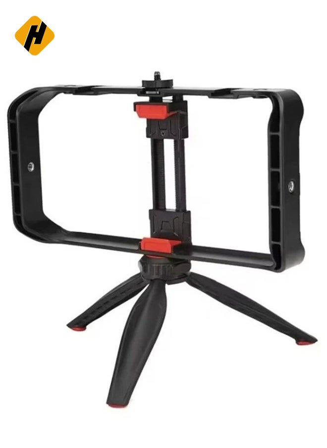 JMARY MT-33 Phone Stand Tripod ABS Video Recording Vlog Mobile Phone Rig Cage