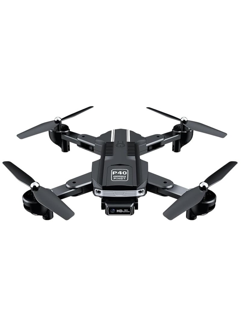 P40 Drone with Dual Camera Remote Adjustment Camera Mode with Visual Positioning & Portable Suitcase