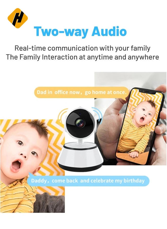 Indoor Surveillance Camera – 24/7 Monitoring with V380 PRO Baby Monitor, Night Vision, 2-Way Talk, Secure Storage & App Control