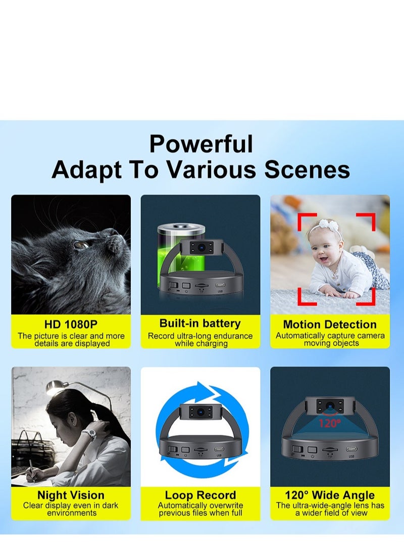 HD 1080P Video Mini Camera With Motion Detection And Night Vision