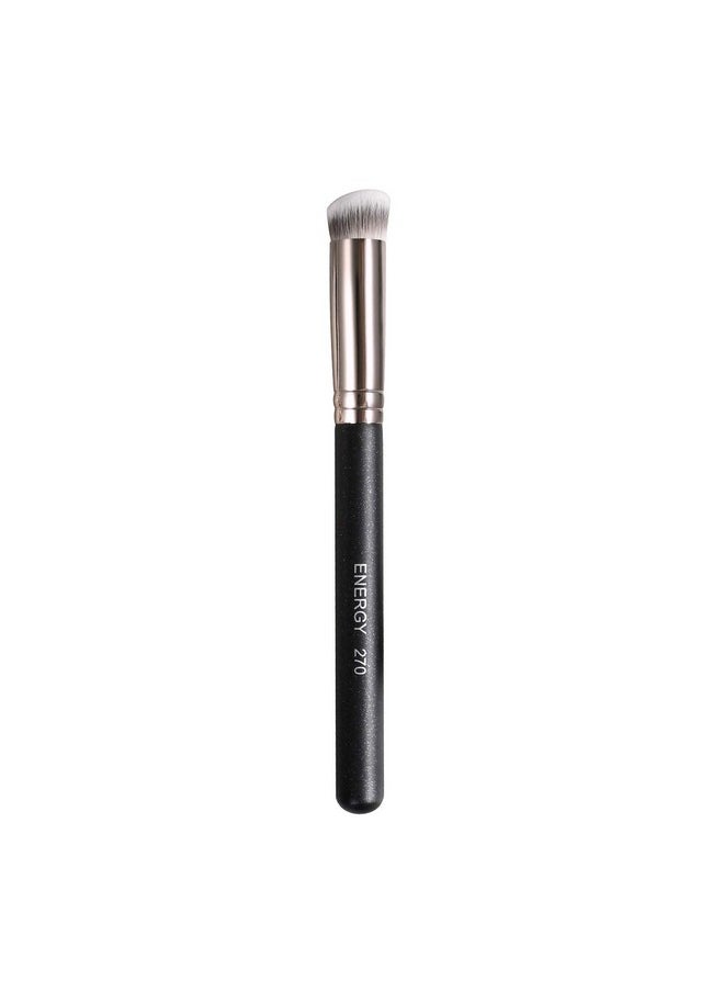 Concealer Brush Under Eye Mini Angled Flat Top Kabuki Nose Contour Brush For Concealing Blending Setting Buffing With Powder Liquid Cream Cosmetic Pro Small Makeup Foundation Brushes 270