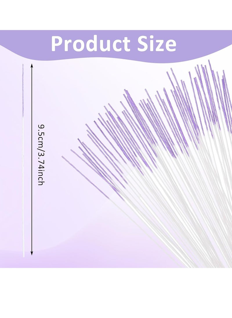 180 Pcs Ear Hole Cleaner Disposable Piercing Hole Cleaner Earring Hole Cleaner Floss Ear Piercing Floss Piercing Aftercare Piercing Cleaning Line Care Cleaning Tool Odor Removal Ear Care Kit(Purple)