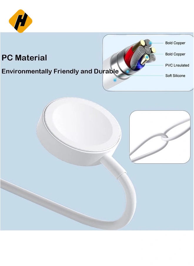 Wireless Charging Cable ET-WC22 for Apple Watch – 5V/0.35A, 1.0m, White – Fast and Efficient Charging Solution