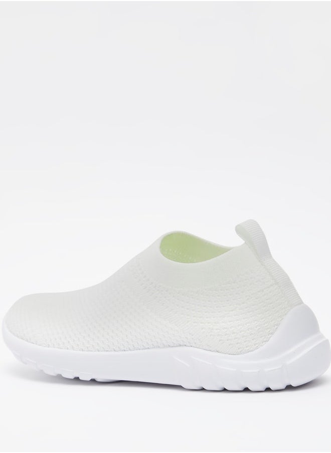 Boys Textured Slip-On Sports Shoes