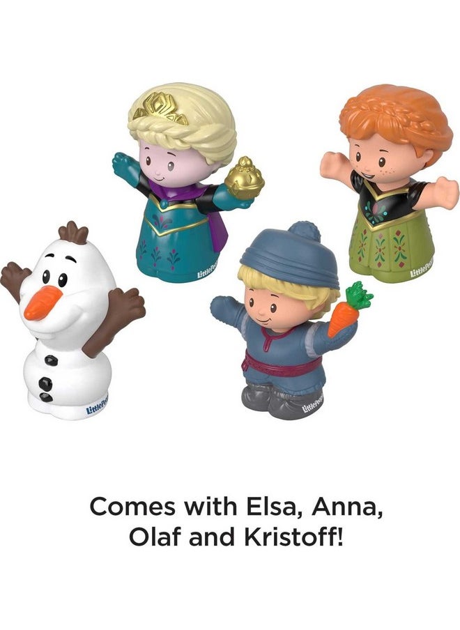 Little People Toddler Toys Disney Frozen Elsa & Friends Figure Set With Anna Kristoff & Olaf For Ages 18+ Months