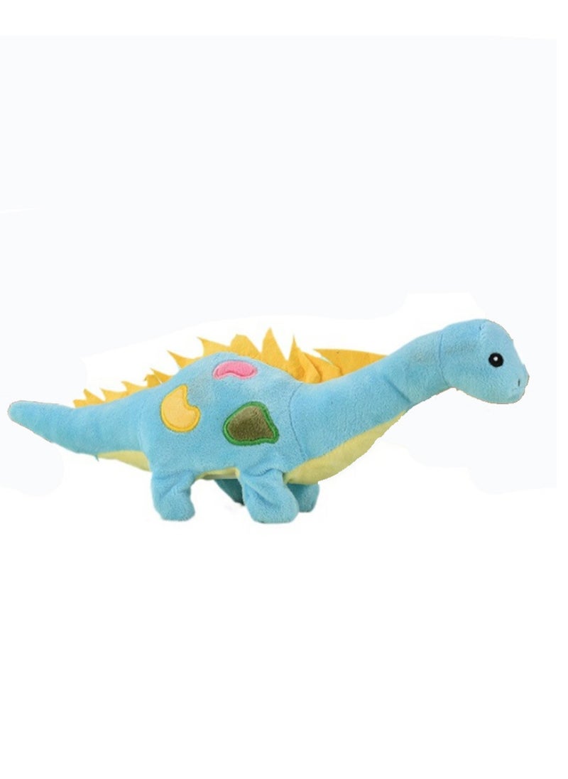 Plush Electric Dinosaur That Can Bark And Walk Toy Electronic Pet Suitable For Children Of All Ages - (Blue Brachiosaurus)