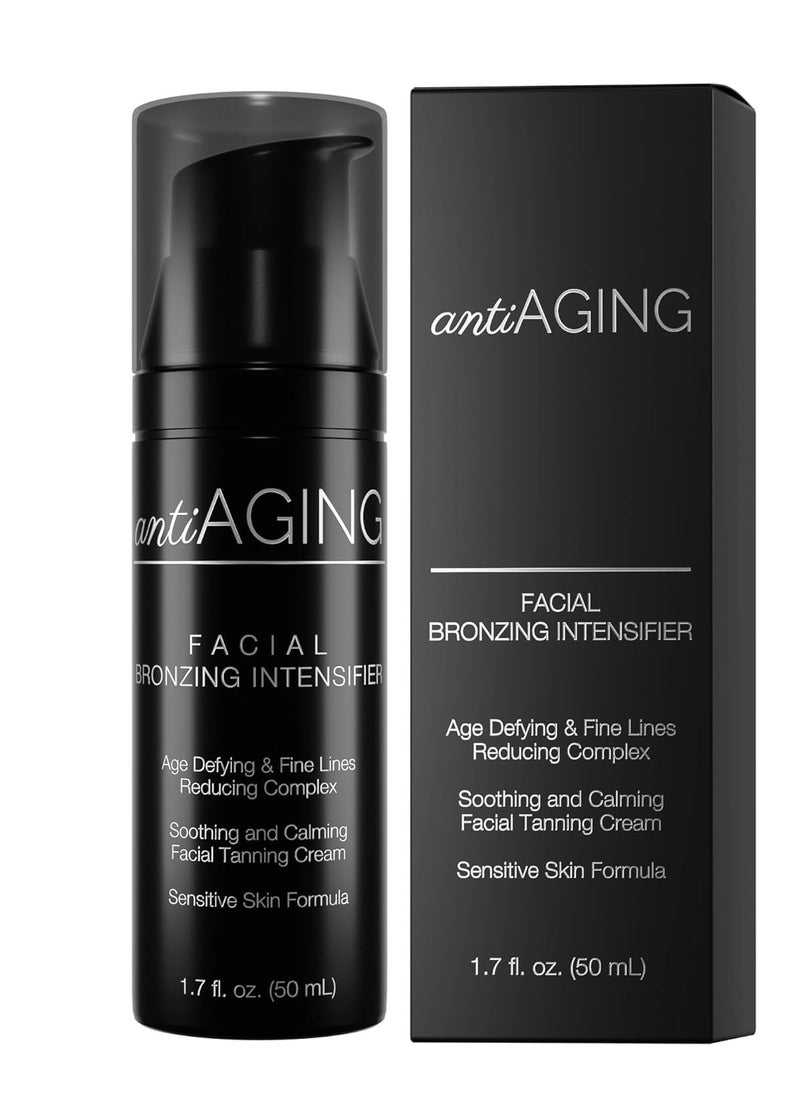 Onyx Anti-Aging Face Tanning Lotion for Tanning Beds - Hydrating Indoor Tanning Bed Lotion with TanTouch, Intense Tanning Moisturizer, Accelerates Tanning, Anti-Aging Skin Protection, 1.7 fl oz