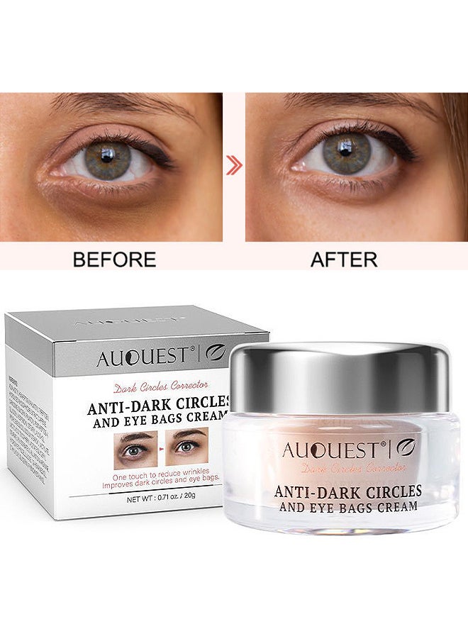 Anti Dark Circles And Eye Bags Cream 20G, Fade Dark Circles, Remove Fine Lines And Eye Bags, Anti-Wrinkle Anti-Aging Firming Brighten Skin Cream, Eye Care Cream