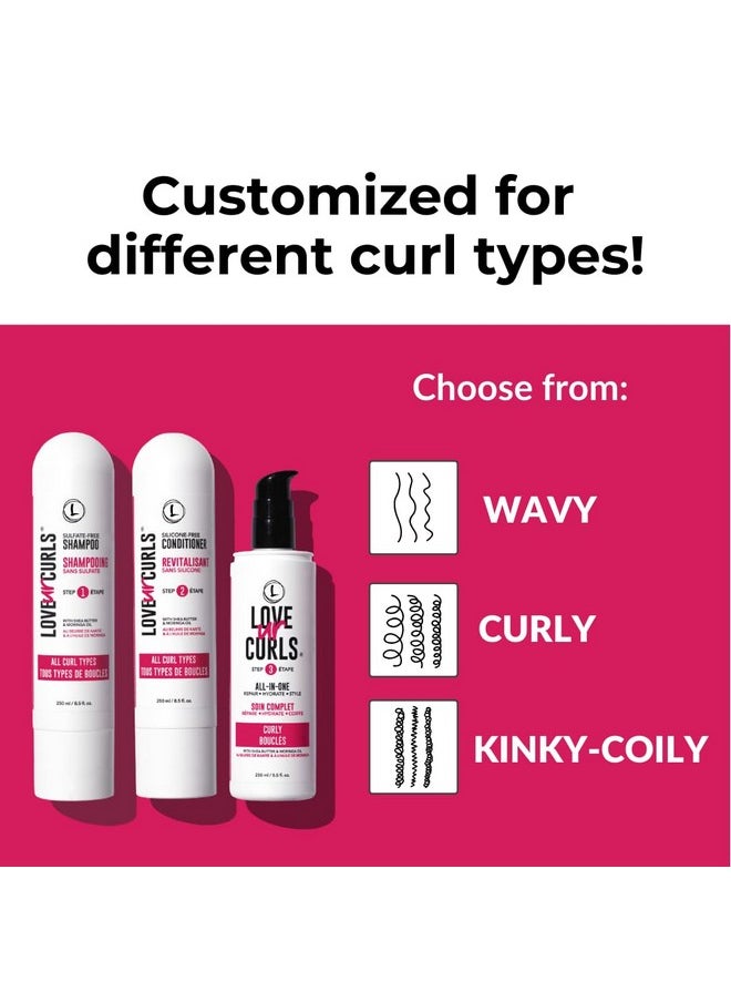 - Lus Shampoo & Conditioner Set With All In One Curl Cream Styler For Curly Hair, 3 Step System To Repair And Moisturizing