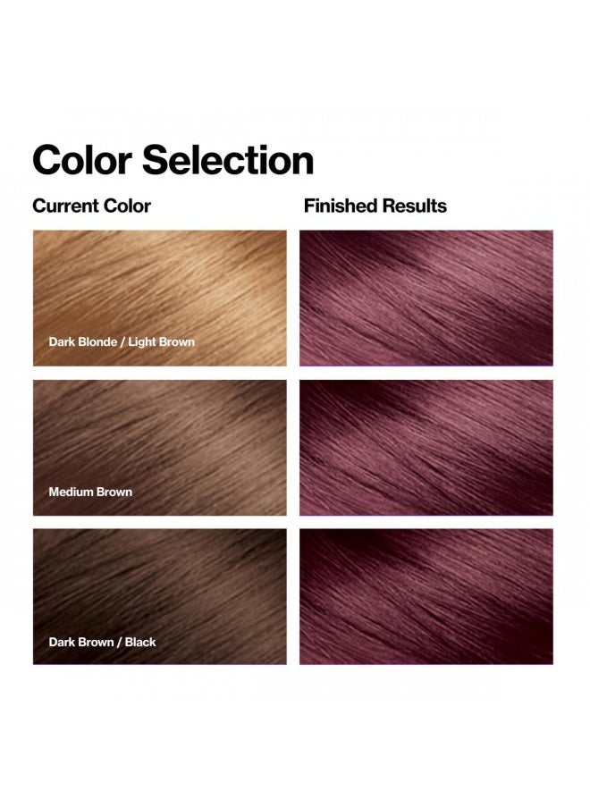 Revlon Colorsilk Beautiful Color Permanent Hair Color With 3D Gel Technology Keratin 100 Grey Coverage Hair Dye, 48 Burgundy, 1 Count