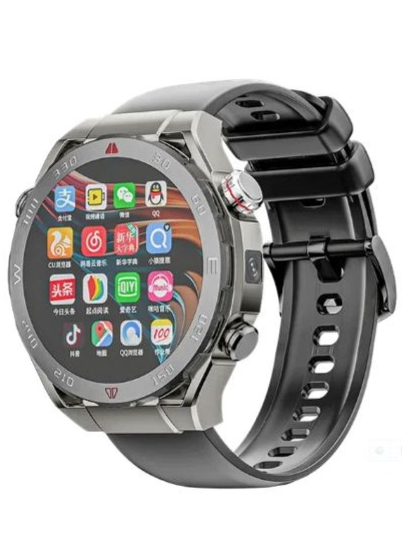 Full Netcom 4G 5G Android Smartwatch 4GB RAM 64GB Storage Domestic Version Black