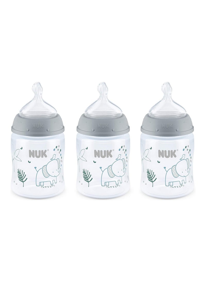 Pack Of 3 Anti Colic Baby Bottle, Elephant, 5Oz