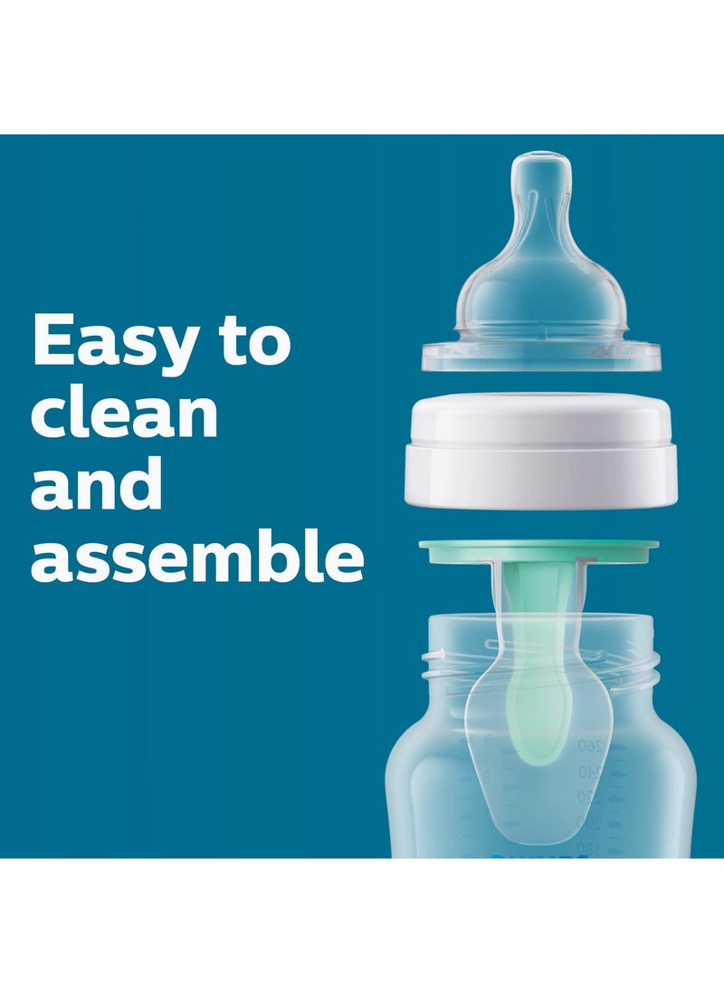 Avent Anti Colic Baby Bottles With Airfree Vent 4Oz 4Pk Clear Scy701 04 4 Pack