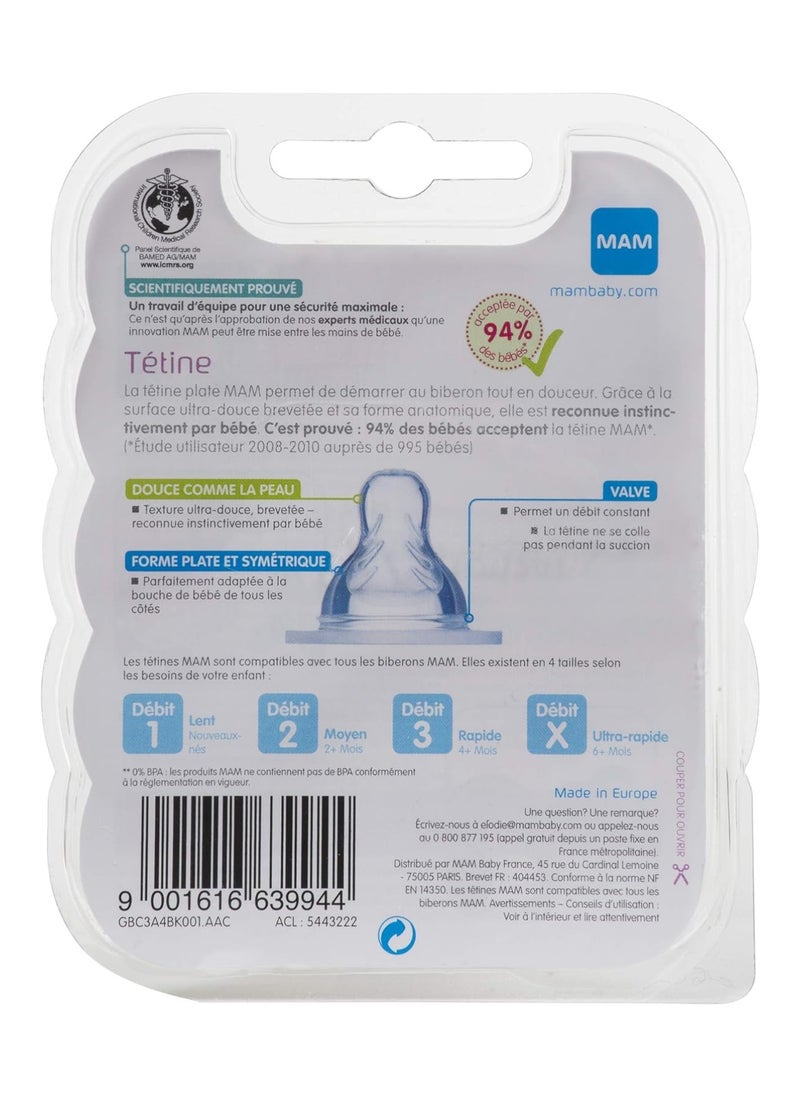 Anatomic Dummy 1 Slow Flow – Silicone – Pack Of 2 – Transparent