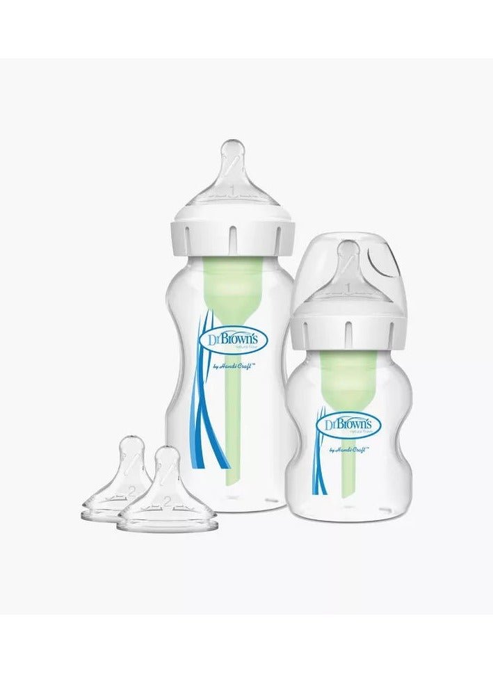 Options Plus Anti Colic Baby Bottle Starter Set