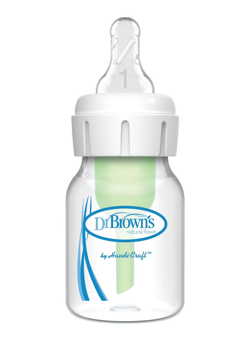 Natural Flow Anti Colic Baby Bottle Glass 60 ML