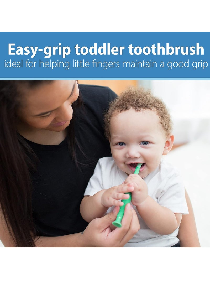 Dr. Brown's Baby and Toddler Toothbrush - Crocodile, BPA Free - Age 1-4Y