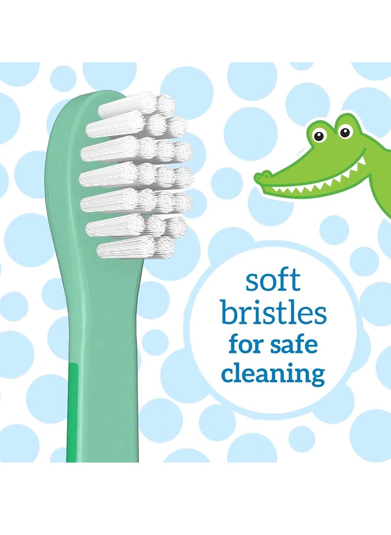 Dr. Brown's Baby and Toddler Toothbrush - Crocodile, BPA Free - Age 1-4Y