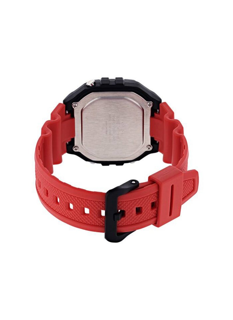 Men's Youth Digital Watch W-218H-4BVDF - 43 mm - Black/Red