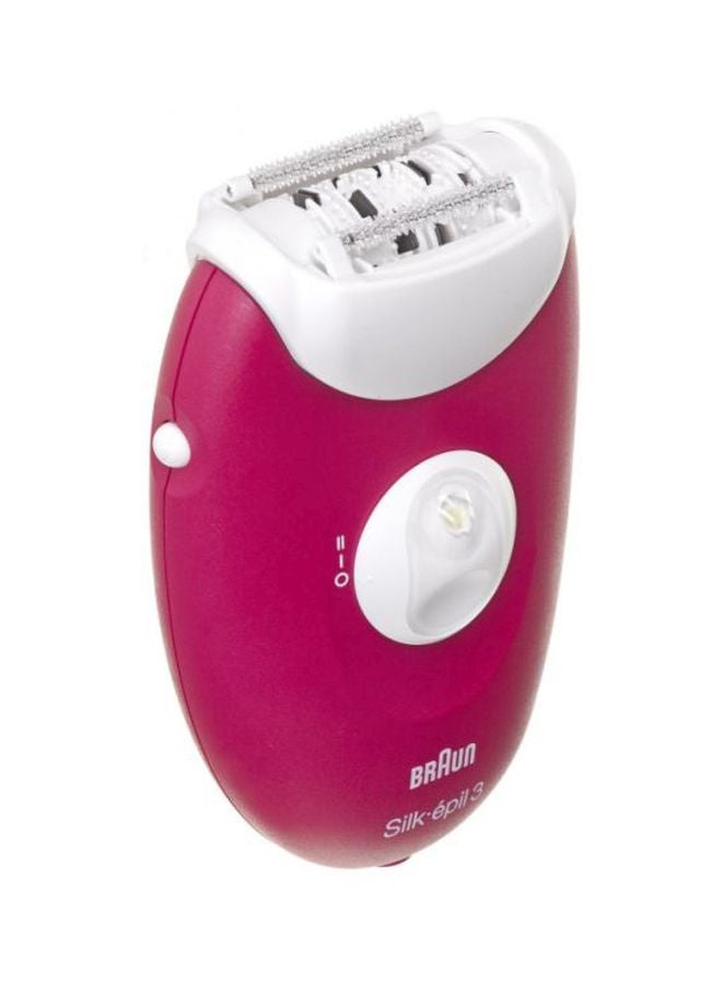 Silk-Épil 3-420, Epilator For Long-Lasting Hair Removal, Bikini Styler, 20 Tweezers Pink 0.51kg