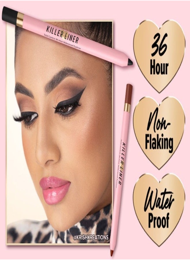 Too Faced Killer Liner 36 Hour Waterproof Gel Eyeliner  Killer Espresso - Black Brown 1.13g