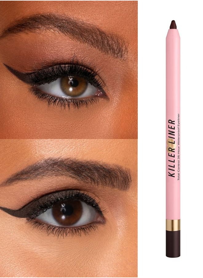 Too Faced Killer Liner 36 Hour Waterproof Gel Eyeliner  Killer Espresso - Black Brown 1.13g