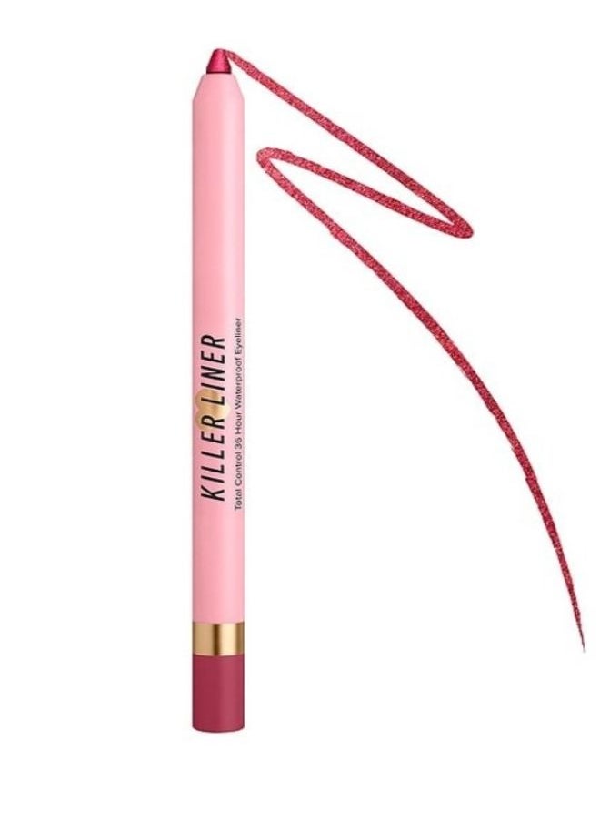 Too Faced Killer Liner 36 Hour Waterproof Gel Eyeliner Mettalic Burgundy (1.2g)