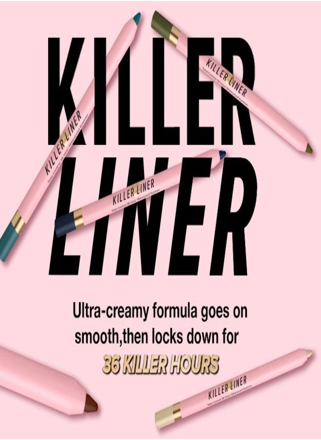 Too Faced Killer Liner 36 Hour Waterproof Gel Eyeliner Mettalic Burgundy (1.2g)