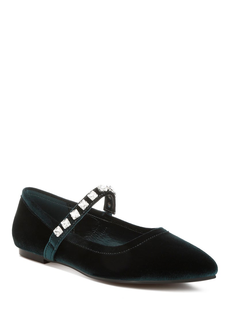 Velvet Mary Jane Ballerinas