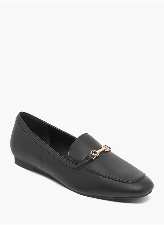 Women's Metal Accent Slip-On Ballerina Shoes