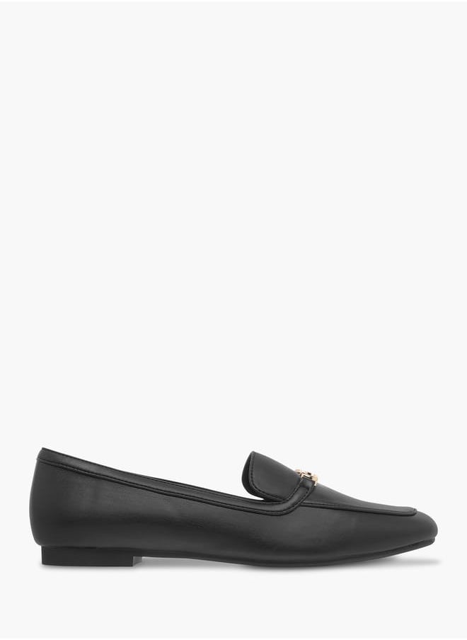 Women's Metal Accent Slip-On Ballerina Shoes