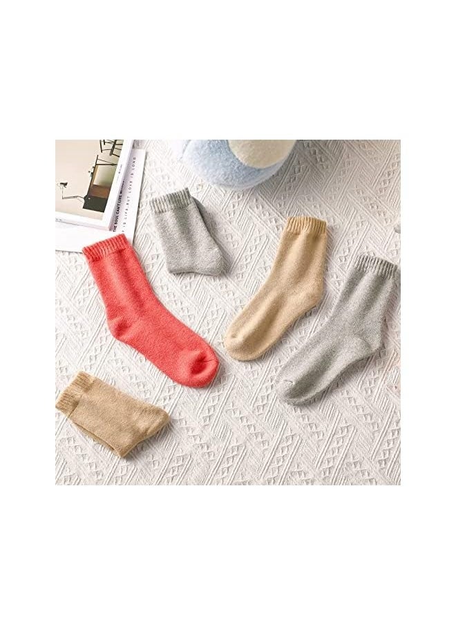 Wool Socks for Women, Moisture Wicking and Breathable Cozy Boot Socks, 3 Pairs Boots Socks Mens, Warm Socks Unisex Thick Warm Winter Knit Wool Socks