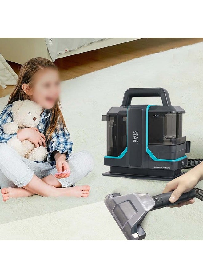 Portable Carpet Spot Cleaner，Wired Dry & Wet Cleaner，Fast Heating，Self-Cleaning，11Kpa Suction Upholstery Multi Surfaces Cleaner For Car Seats, Sofa, Kitchen, Outdoor & More, Removes Spots Spills & Tough Stains