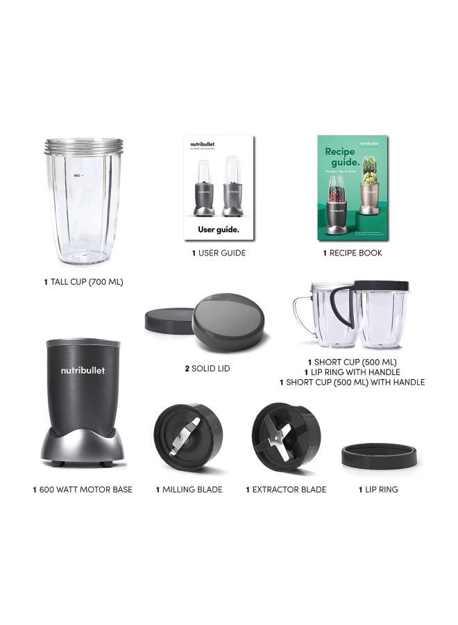 Personal Size Blender 600W 600.0 W NBR-1212M - Extractor Grey