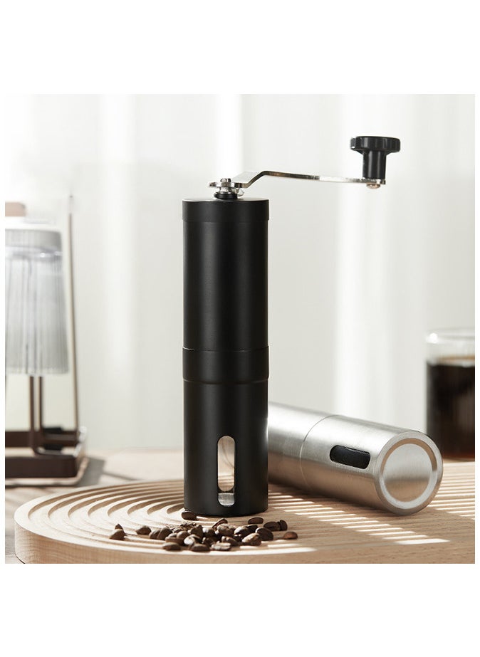 Manual Coffee Bean Grinder black Standard，Portable for Travel Convenient