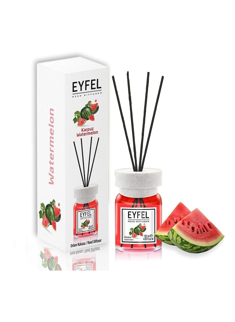 Pack of 4 Reed Diffuser Combo WATERMELON PEACH BLACKBERRY OCEAN 4x120 480ml