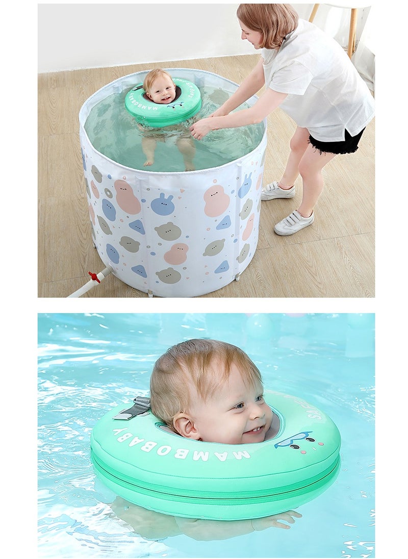 Baby Float Neck Ring Non-Inflatable Float Neck Ring Head Float Swimming Ring Toys Swim Trainer for Pool Bathtub Infants