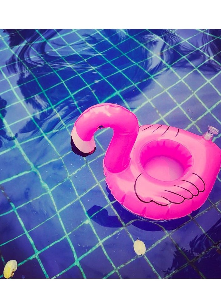 Flamingo Printed Inflatable Swimming Pool Portable Cup Holder